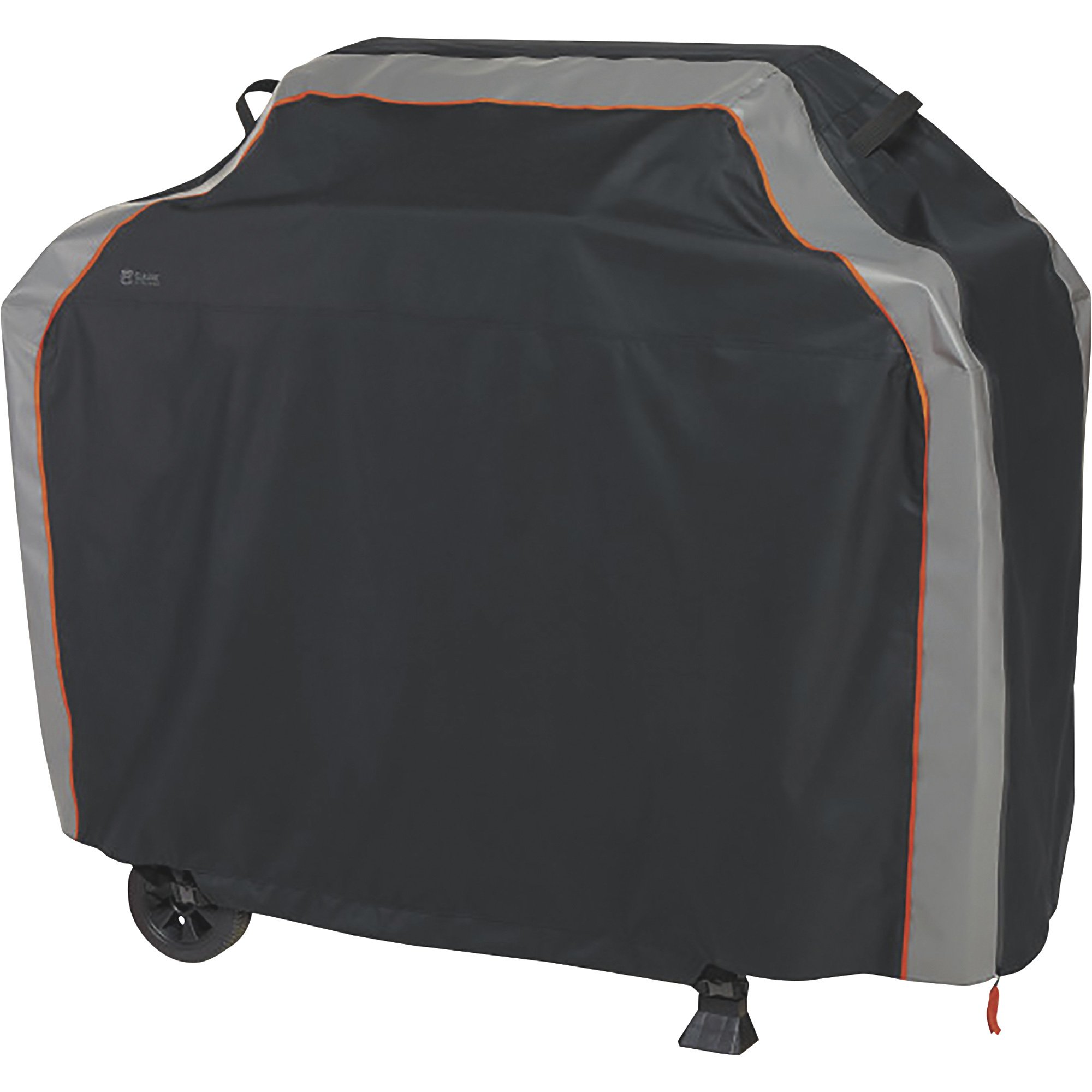 Classic Accessories SideSlider BBQ Grill Cover — Black/Gray/Orange
